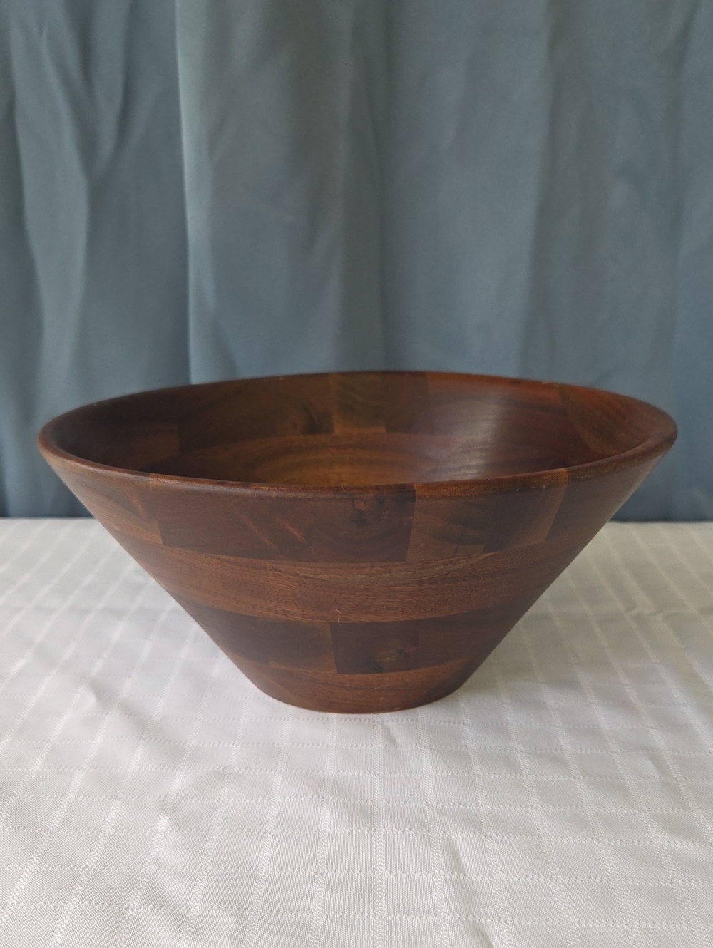 Solid Wood Burl Walnut Serving Bowl -